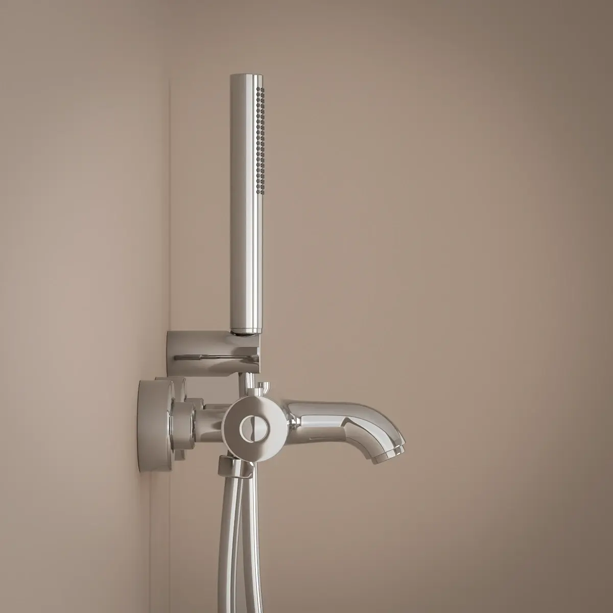 Mitigeur thermostatique bain-douche, chrome, Châtelet