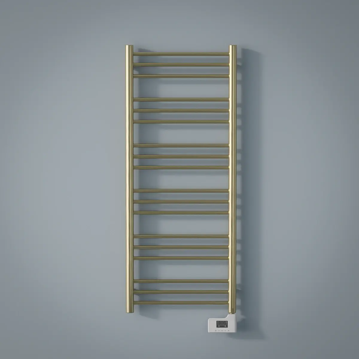 Sèche-Serviettes électrique, 120x50 cm, 500W, Doré brossé, Châtelet