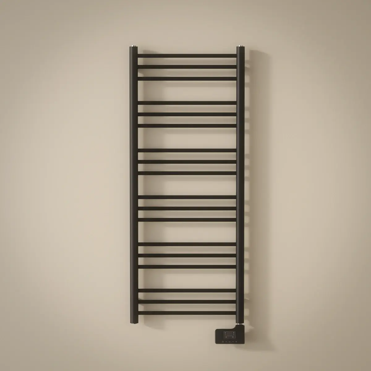 Sèche-Serviettes électrique, 120x50 cm, 500W, Noir Mat, Châtelet