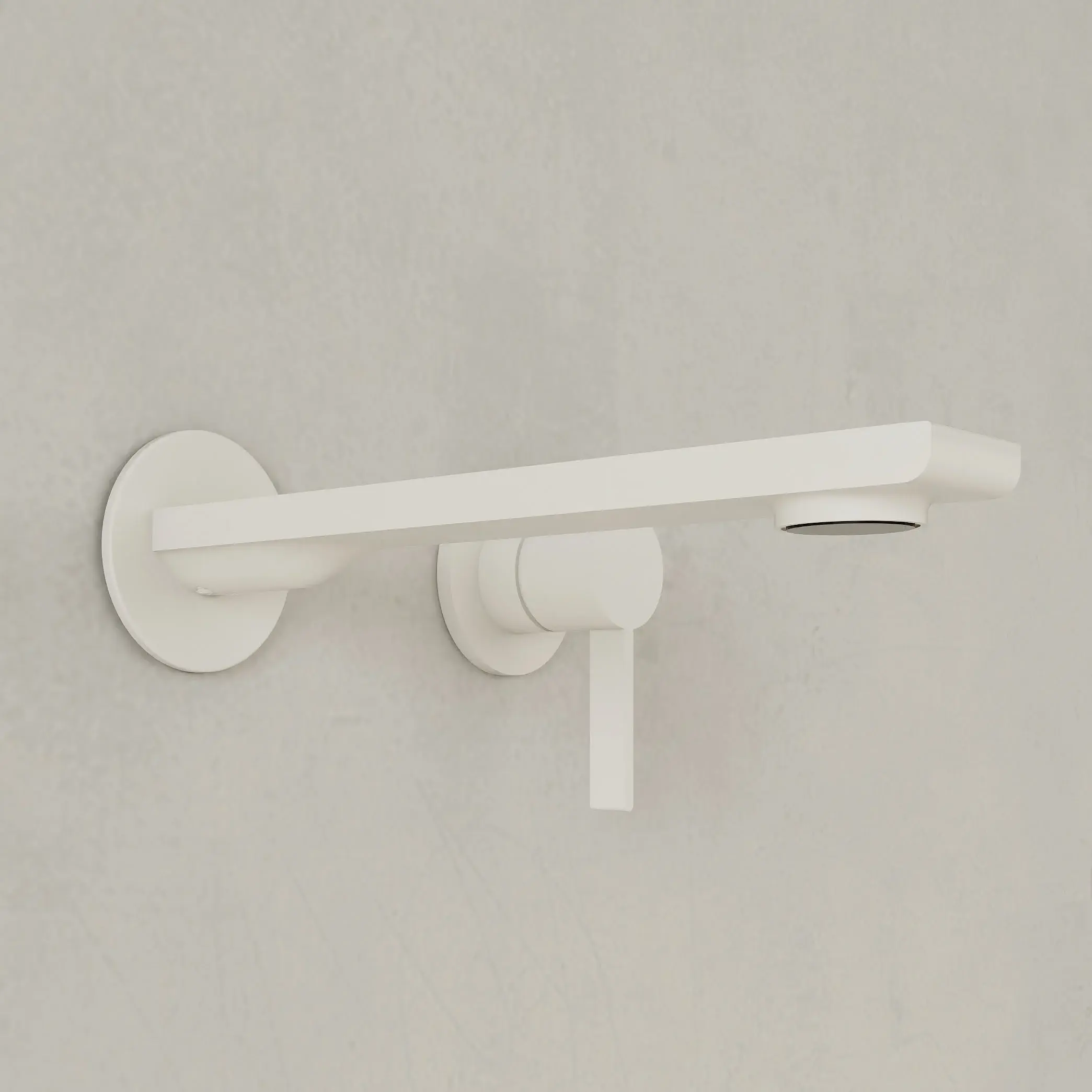 Ensemble Meuble vasque, 180cm, robinetterie, crédences, miroirs, colonnes de rangement, Cream white, Aero 