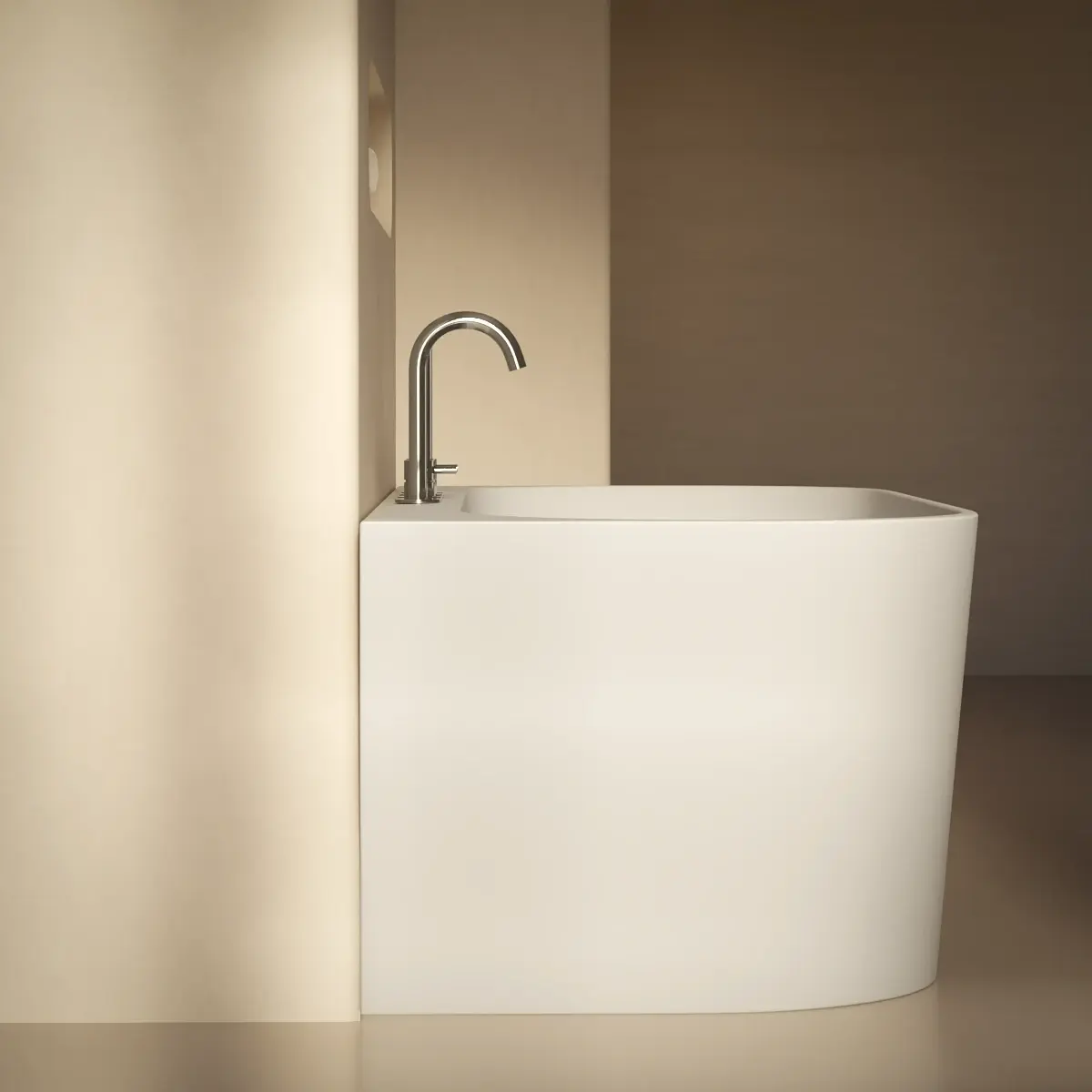 Baignoire murale, avec plhttps://www.masalledebain.com/odoo/product.template/316714#age de robinetterie, 160 ou170 cm, acrylique mat, Milos 