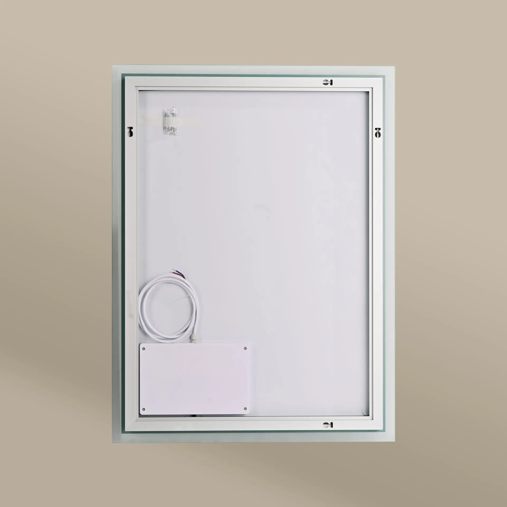 Miroir 60x80cm horizontal ou vertical, éclairage frontal et rétroéclairage, Sofia
