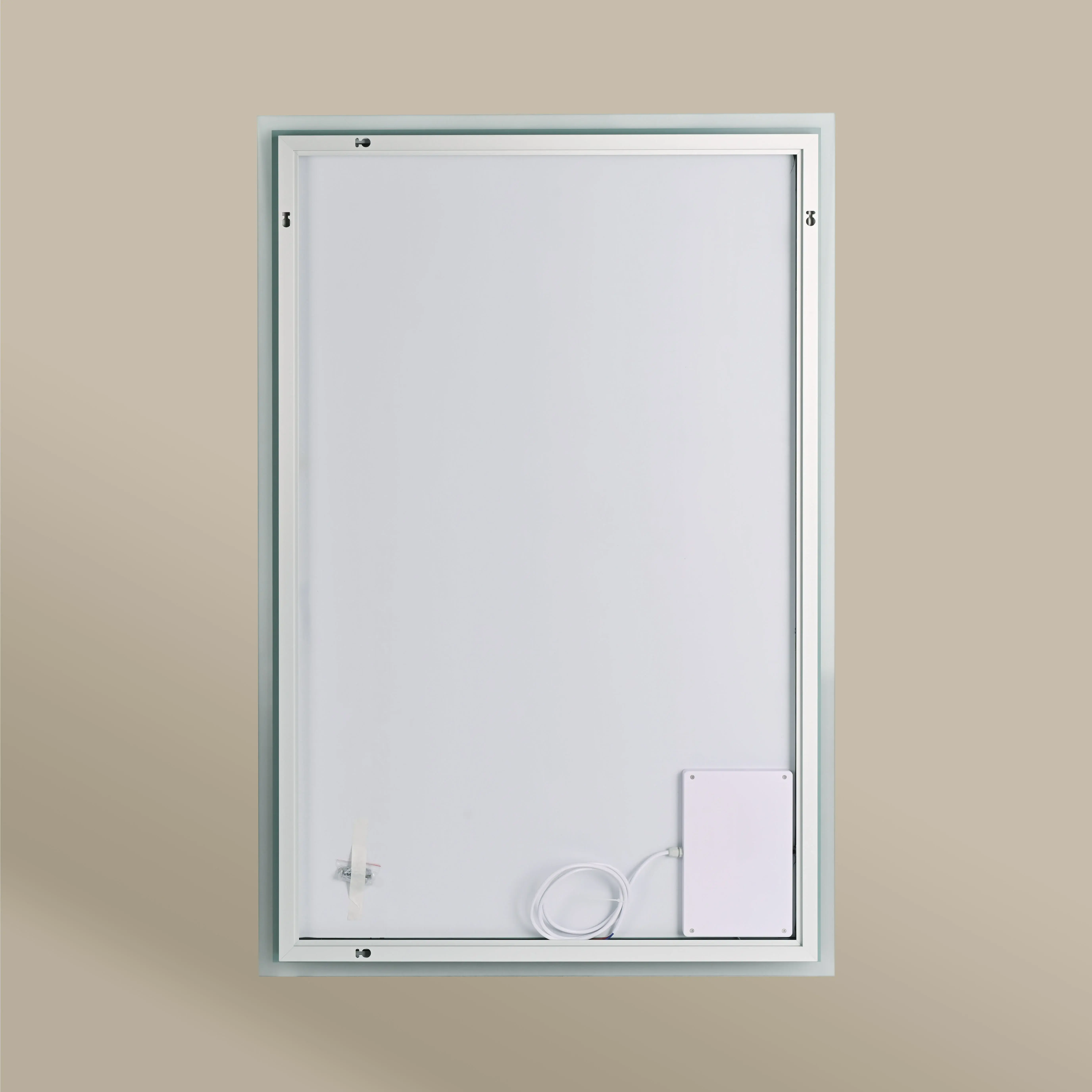 Miroir 120x80cm horizontal ou vertical, éclairage frontal et rétroéclairage, Sofia