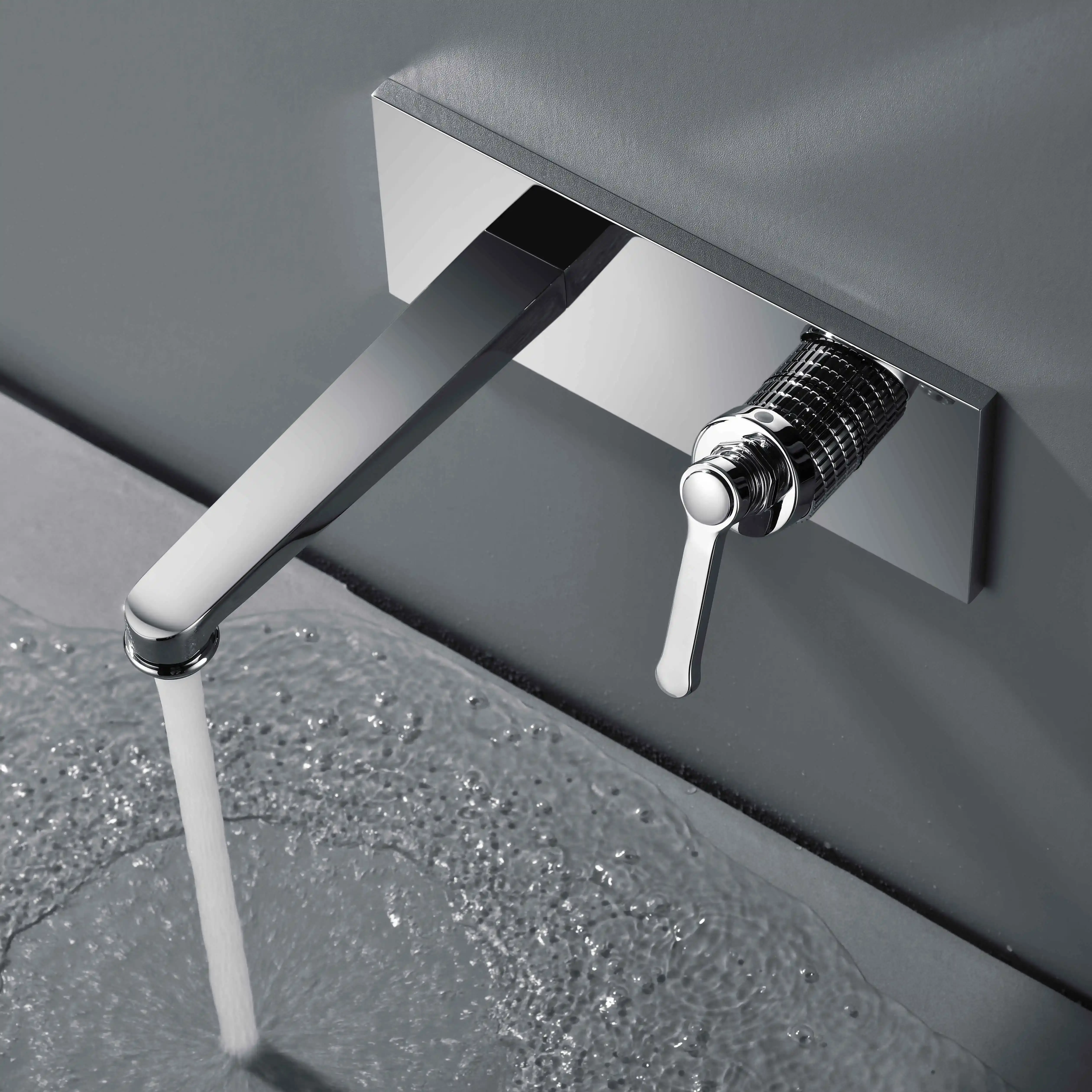 Mitigeur lavabo encastré, Chrome, César 