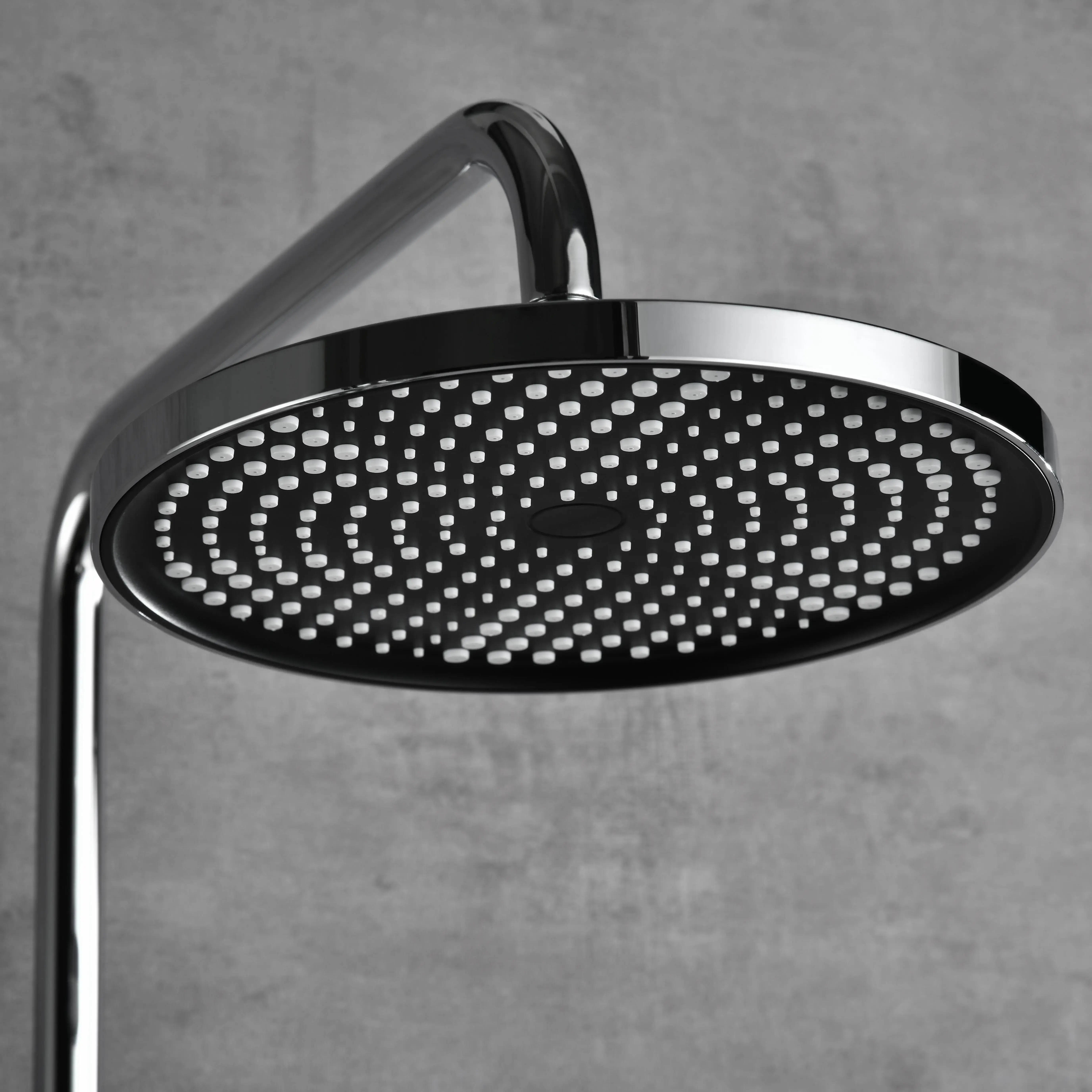 Colonne de douche et bain douche cannelée, Chrome, César 