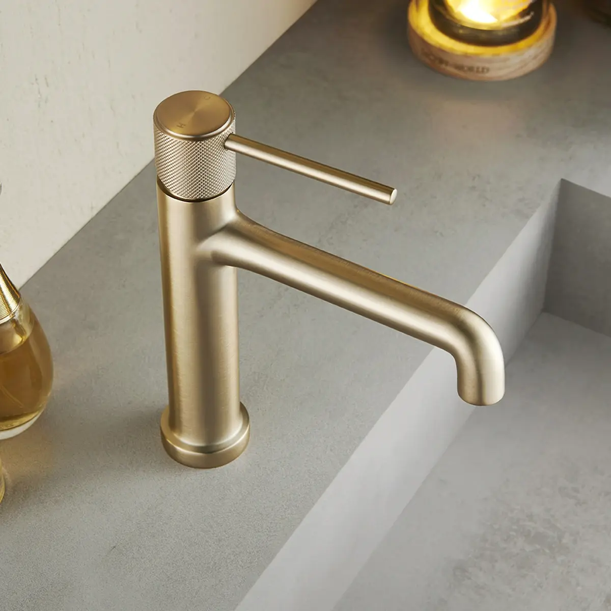 Robinet Mitigeur Lavabo Champagne, Bruma