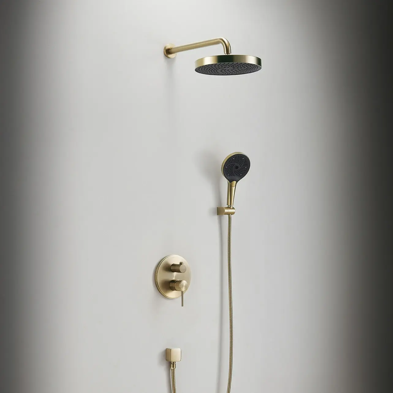 Composition mitigeur de douche encastrée, Champagne, Bruma 