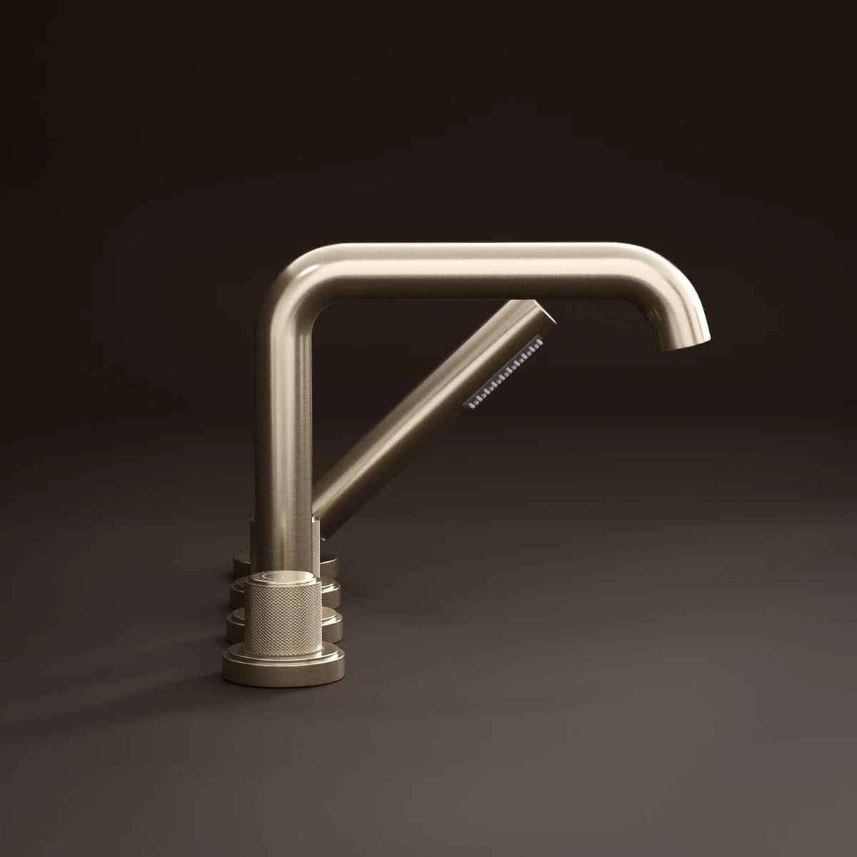 Robinet mitigeur bain-douche de plage champagne, Bruma