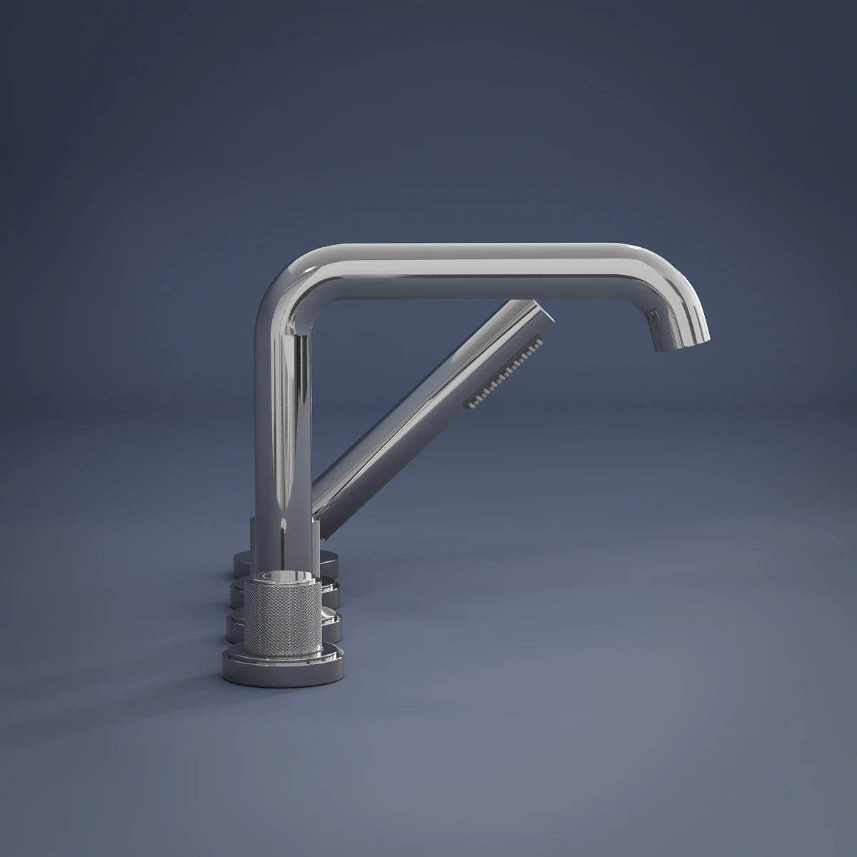 Robinet mitigeur bain-douche de plage chromé, Bruma