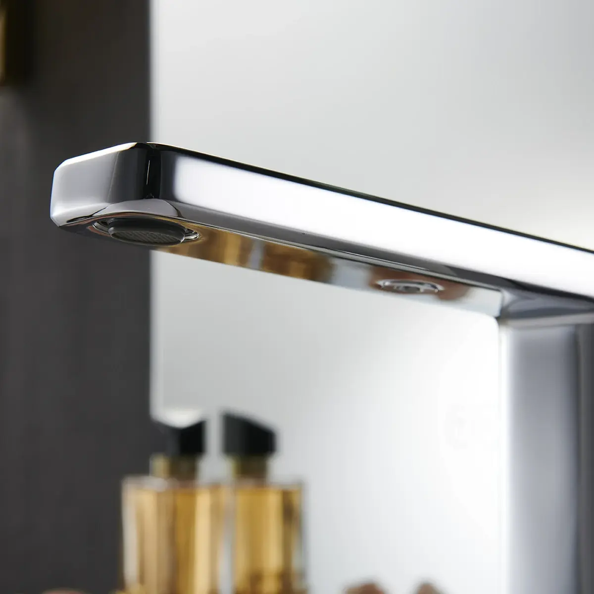 Mitigeur de lavabo manette cannelé, chromé, Star