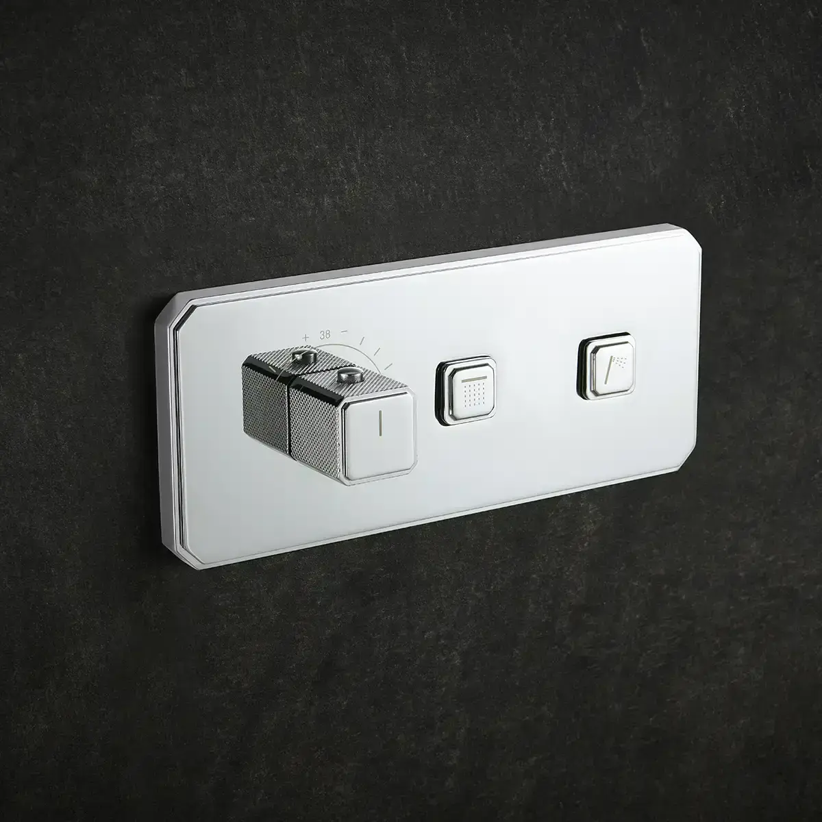 Composition de douche thermostatique encastrée Chromé, Star   