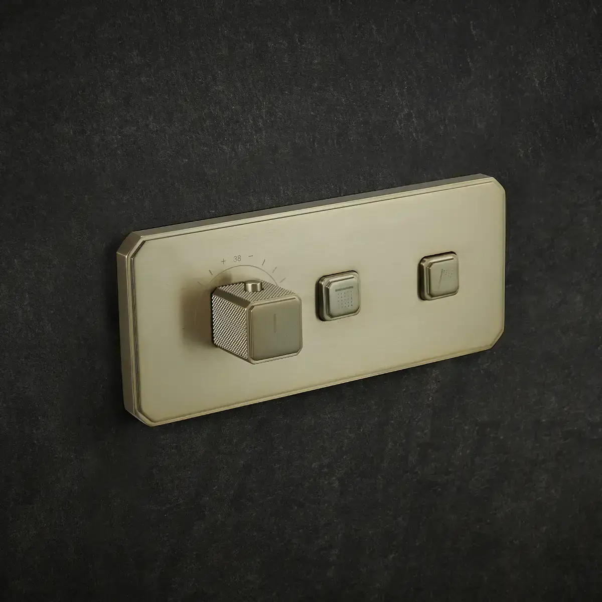 Composition de douche thermostatique encastrée, Champagne, Star  