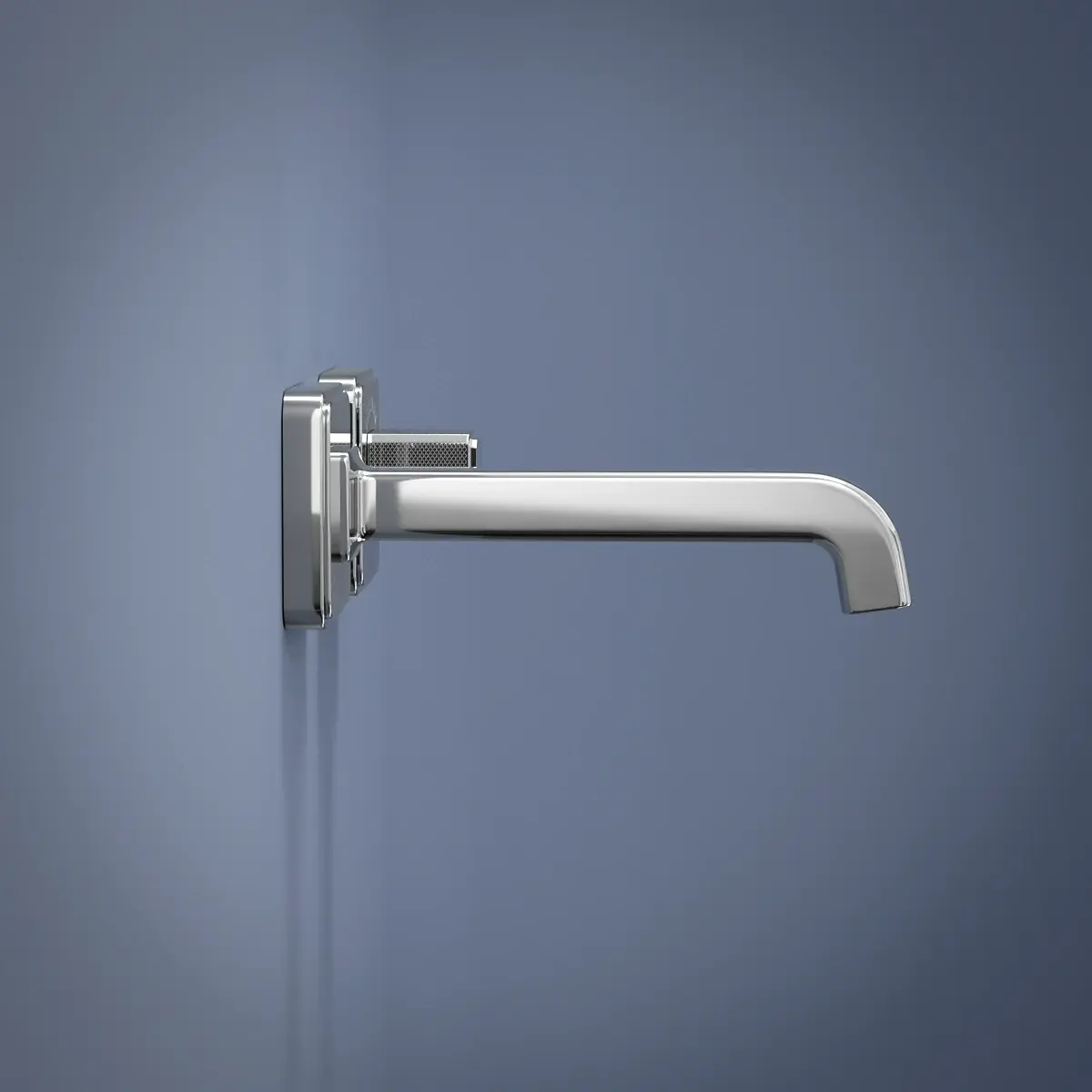 Mitigeur de lavabo encastré, manette cannelée, Chromé, Star 