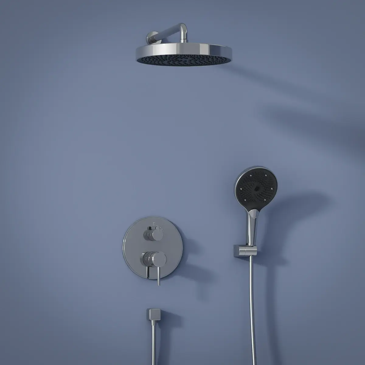 Mitigeur de douche encastré Bruma finition chrome brillant