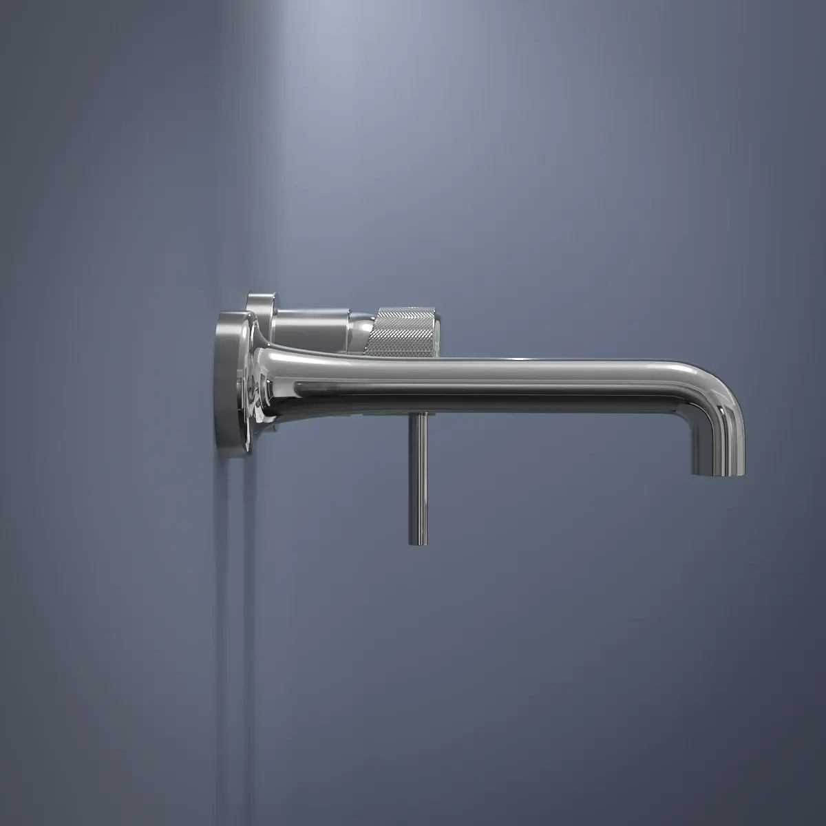 Robinet mitigeur lavabo mural encastré chromé, Bruma