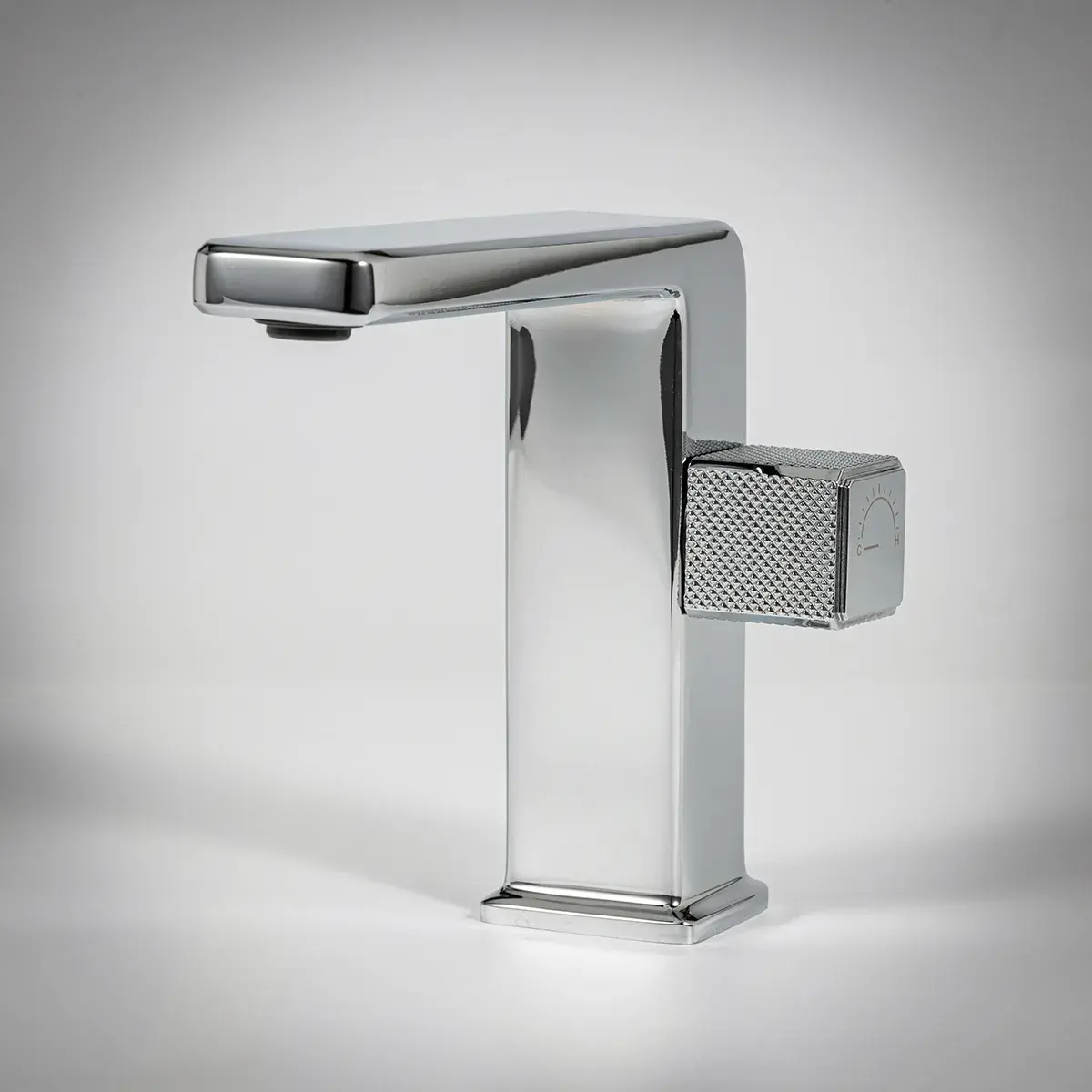 Mitigeur de lavabo manette cannelé, chromé, Star