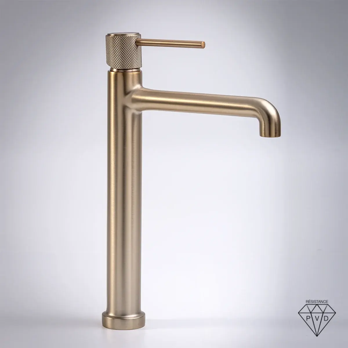 Mitigeur lavabo surélevé Bruma champagne
