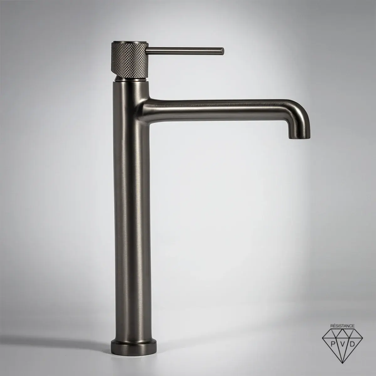 Mitigeur lavabo surélevé Bruma Gun métal