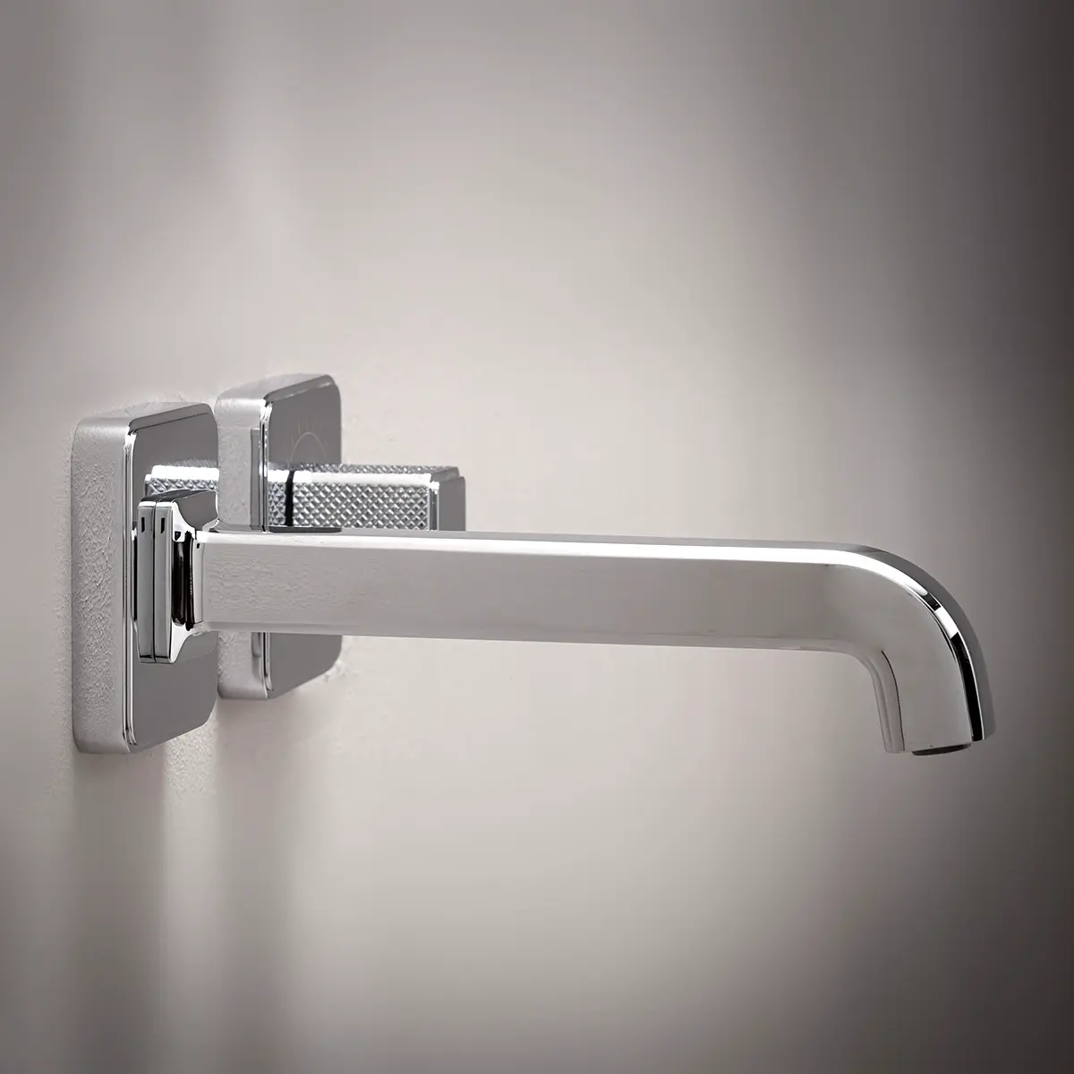 Mitigeur de lavabo encastré, manette cannelée, Chromé, Star 