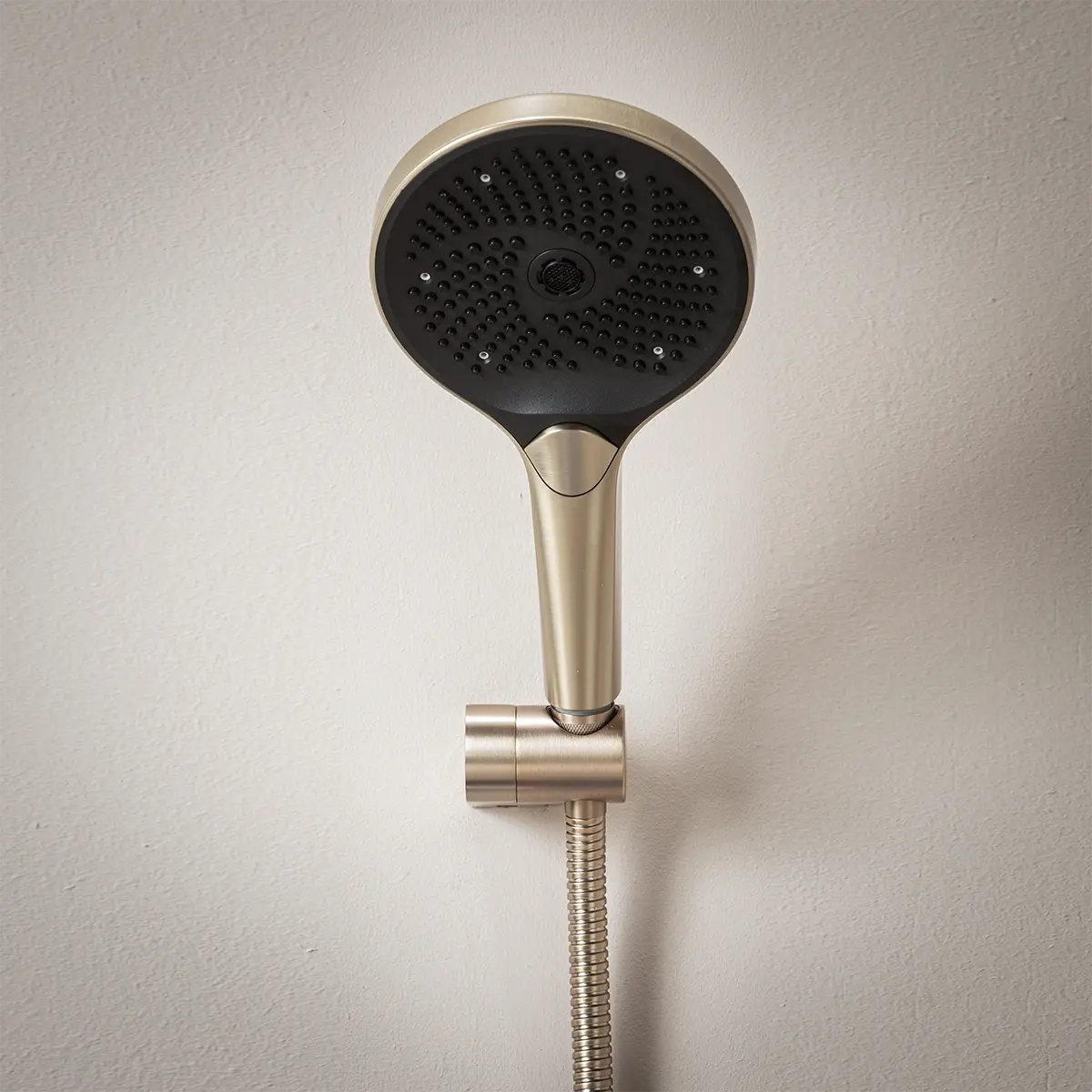 Composition mitigeur de douche thermostatique encastrée, Champagne, Bruma 