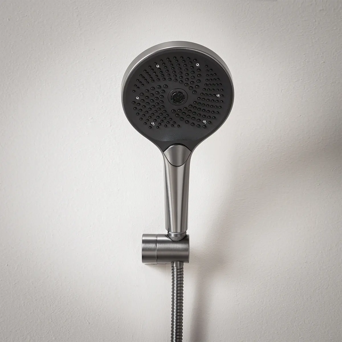 Composition mitigeur de douche thermostatique  encastrée, Gun métal, Bruma 