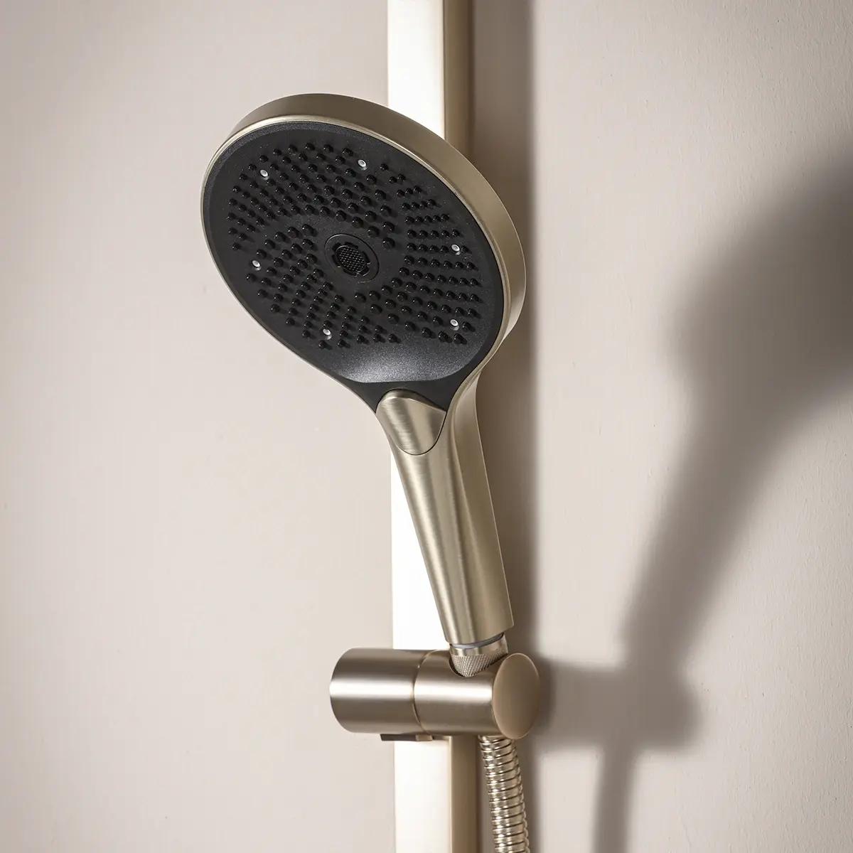 Colonne de douche avec mitigeur thermostatique, Champagne, Bruma