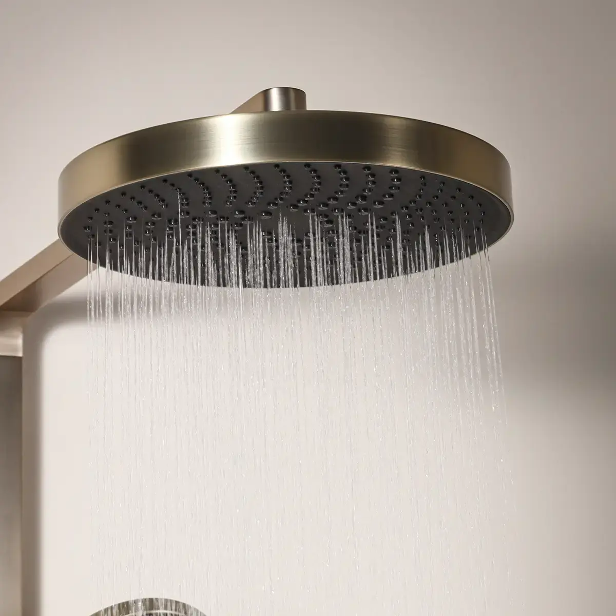 Colonne de douche avec mitigeur thermostatique, Champagne, Bruma