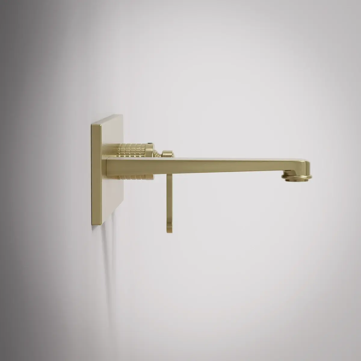 Mitigeur lavabo encastré, Doré brossé, César