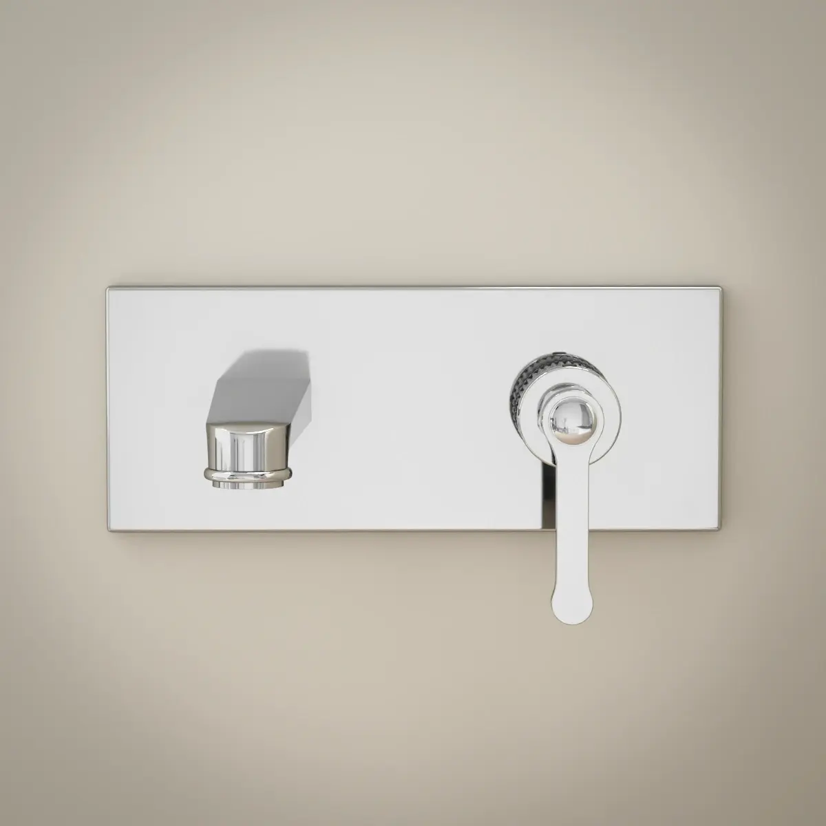 Mitigeur lavabo encastré, Chrome, César 