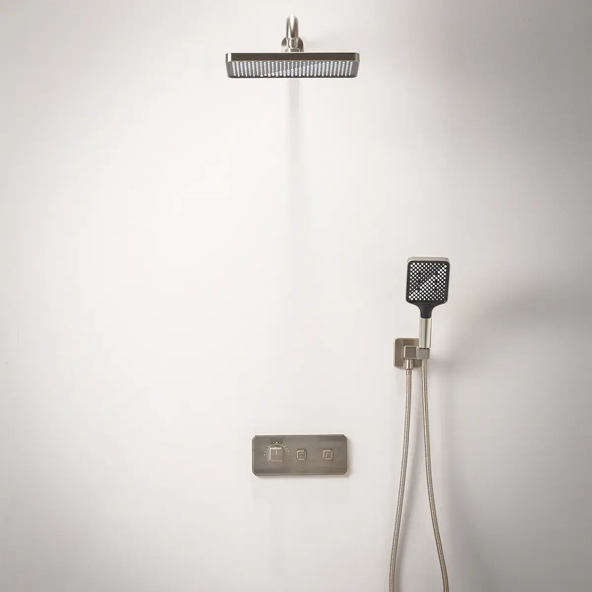 Composition de douche thermostatique encastrée, Champagne, Star  