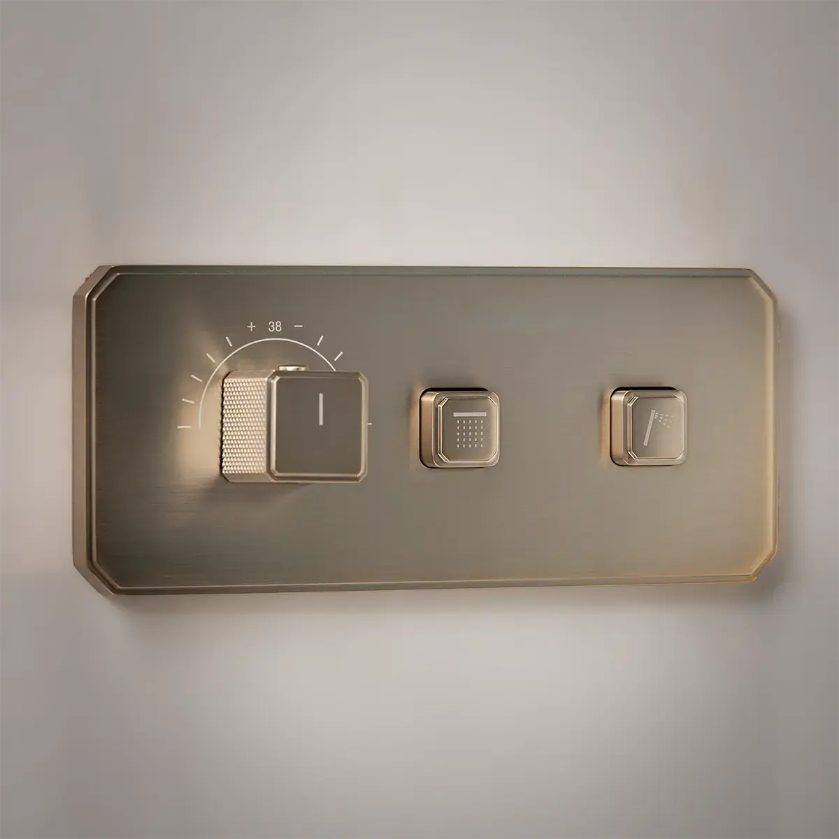 Composition de douche thermostatique encastrée, Champagne, Star  