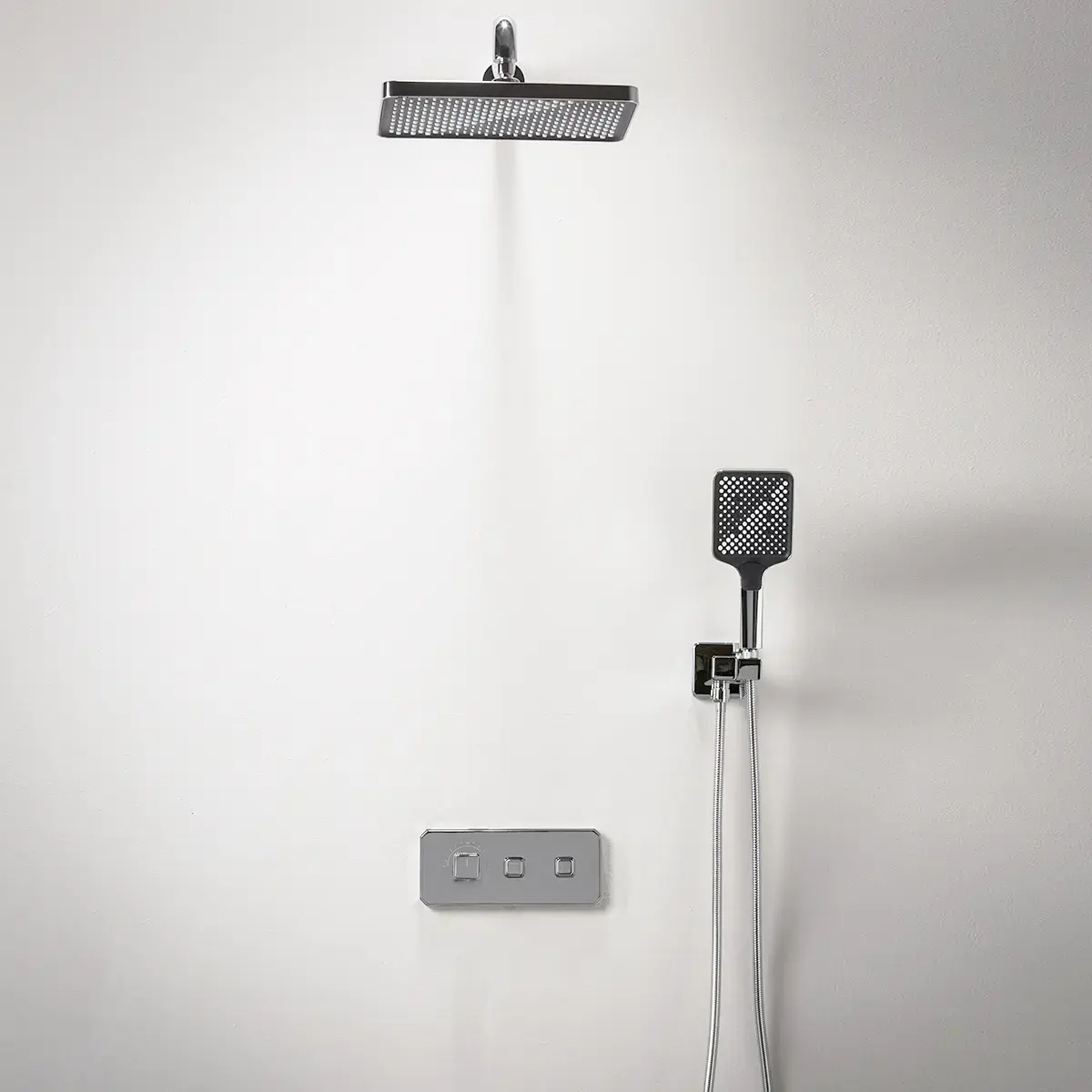 Composition de douche thermostatique encastrée Chromé, Star   