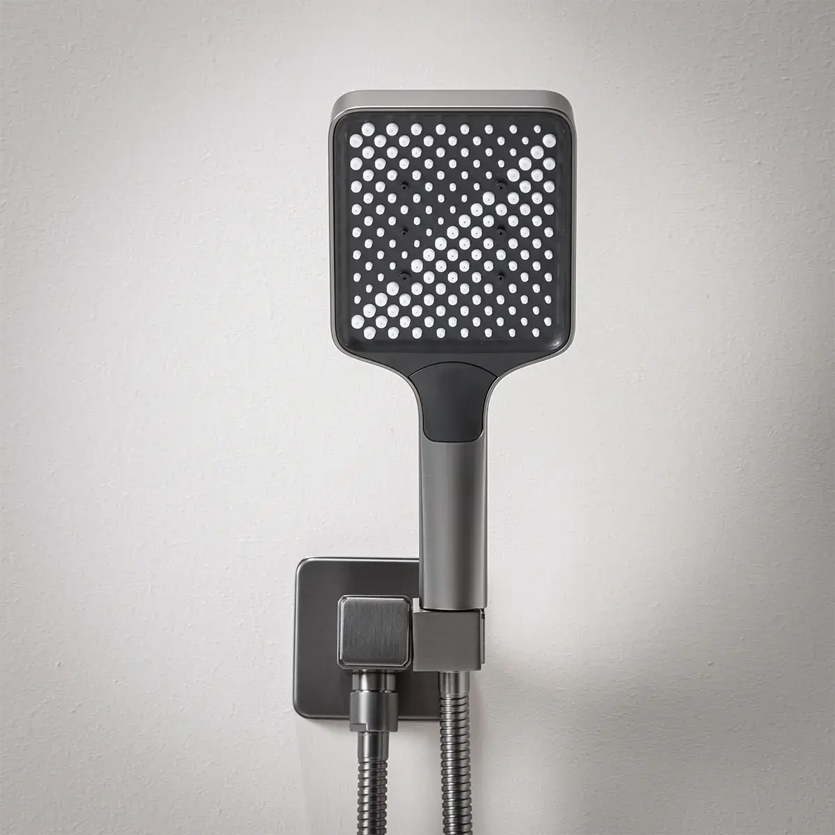 Composition de douche thermostatique encastrée Gun métal, Star   