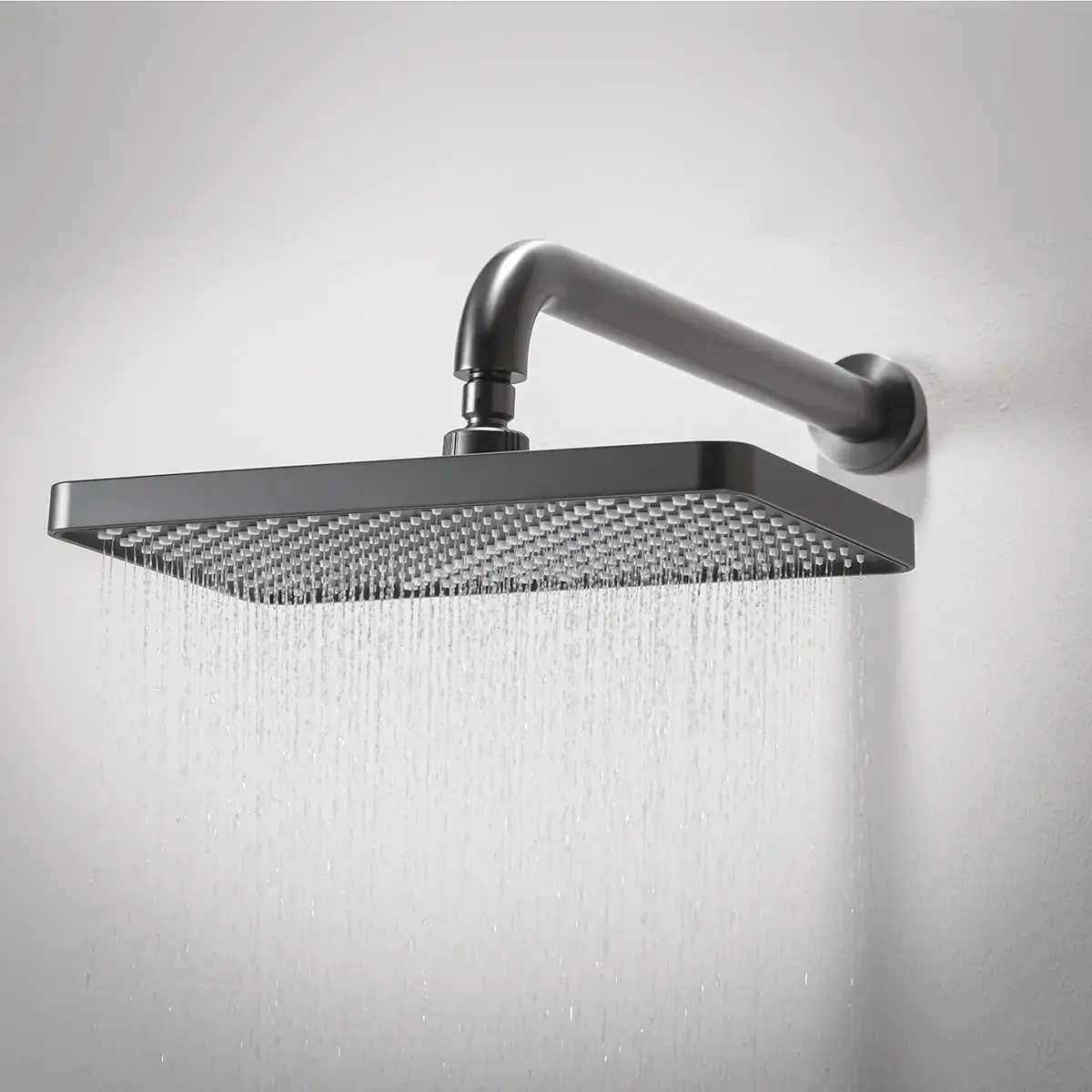Composition de douche thermostatique encastrée Gun métal, Star   