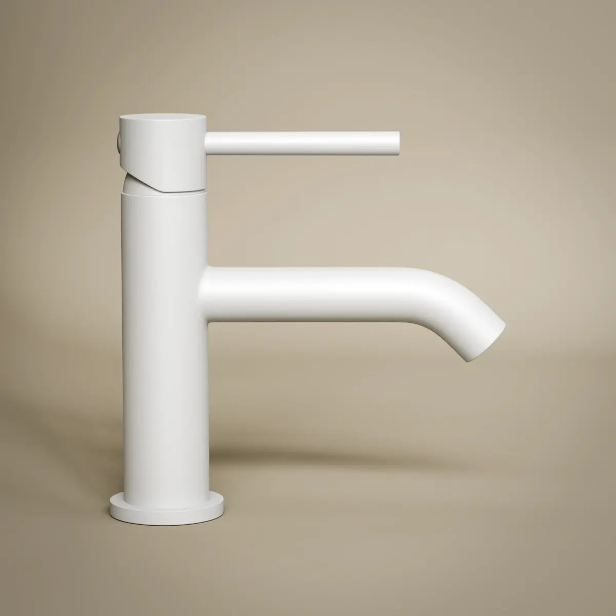 Robinet mitigeur lave-mains 30mm, Blanc mat , Châtelet 