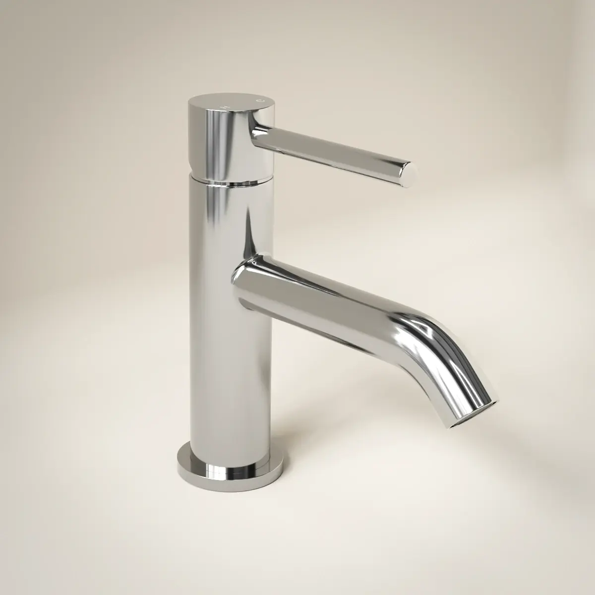 Robinet mitigeur lave-mains Châtelet chromé 30 mm élégant et compact