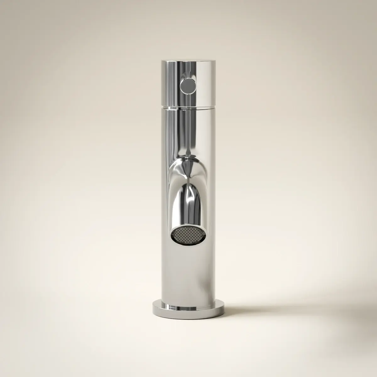 Robinet mitigeur lave-mains 30mm, Inox brossé, Châtelet