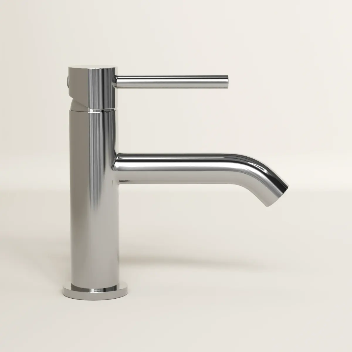 Robinet mitigeur lave-mains 30mm, Inox brossé, Châtelet