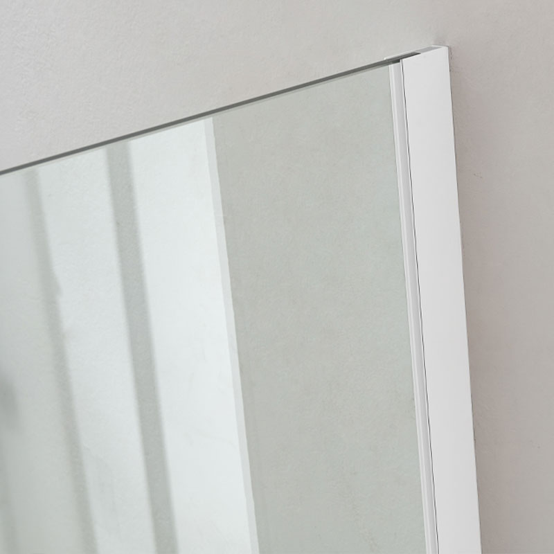 Paroi de douche fixe 60 à 160 cm, profilé blanc satiné, Altea 