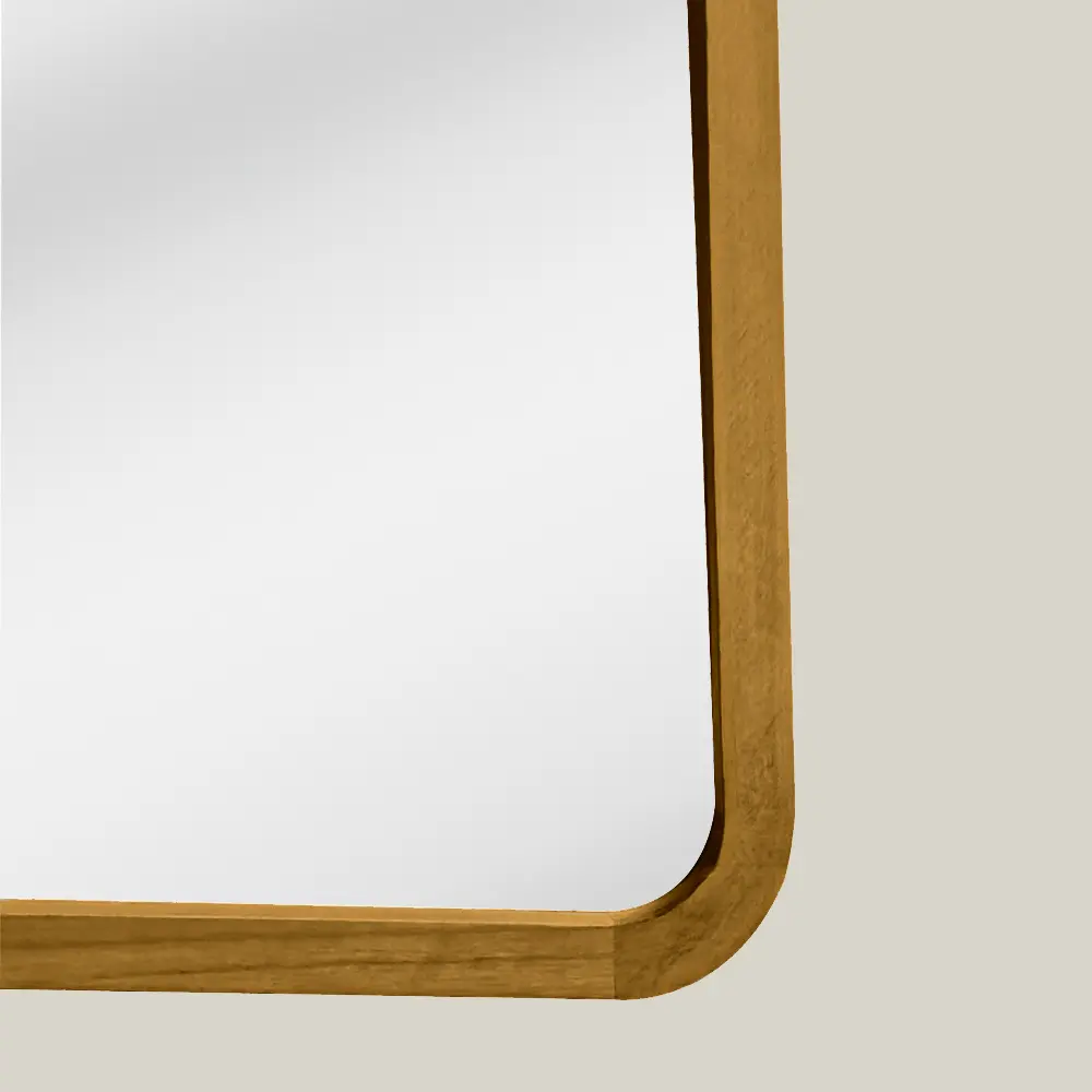 Miroir rétroéclairé et réversible 60x100cm, cadre Chêne, Yuna 