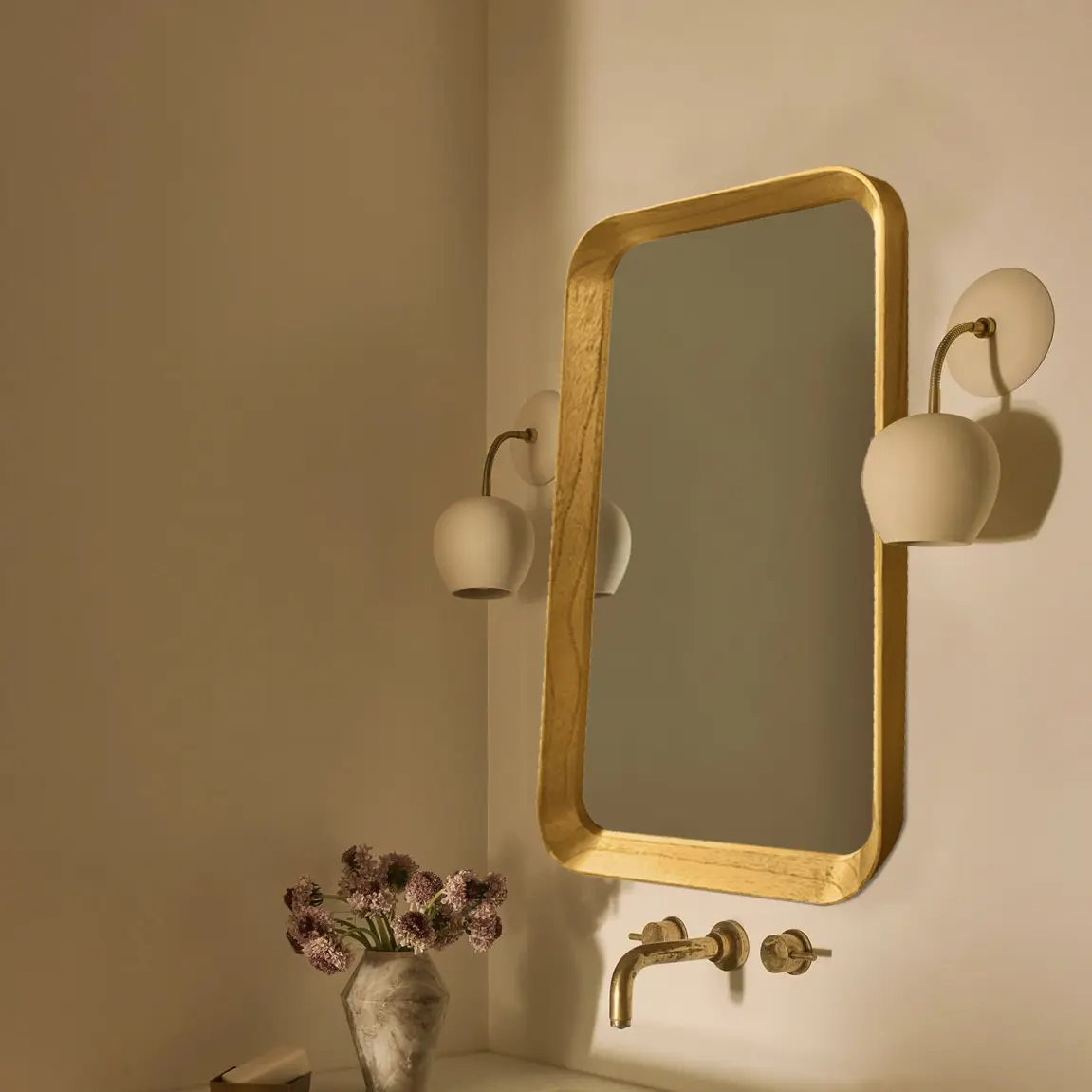 Miroir 50x80cm, cadre Chêne, Asami 