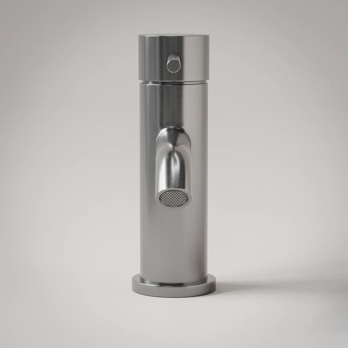 Robinet mitigeur lave-mains, Châtelet, inox brossé