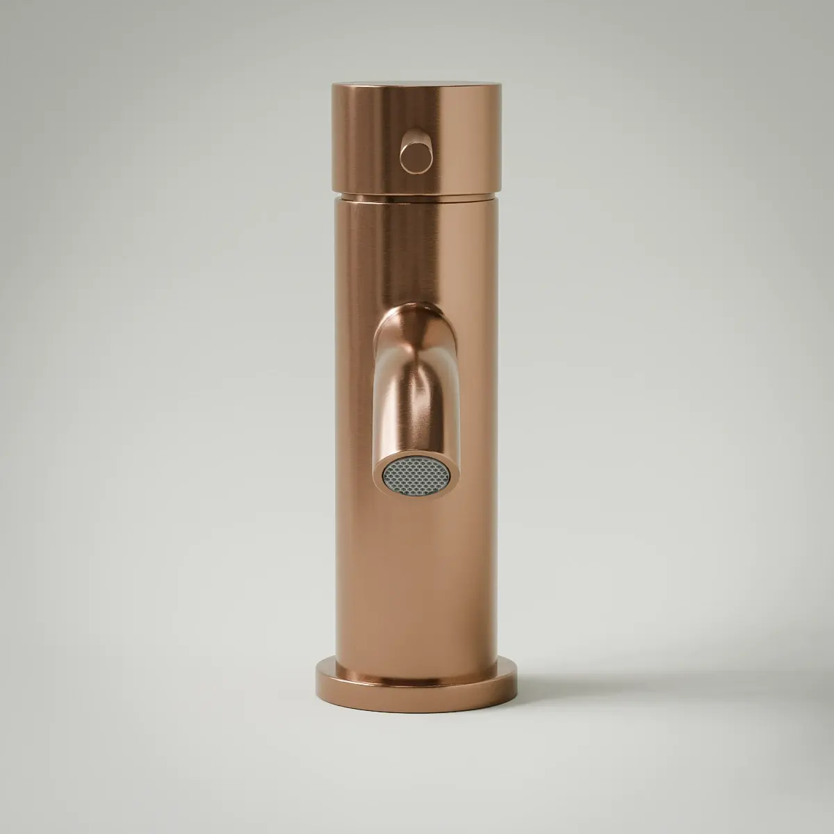 Robinet mitigeur lave-mains doré rose brossé, Châtelet