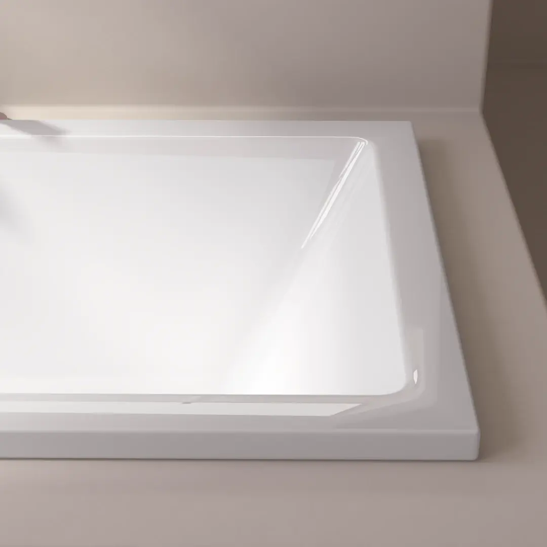 Baignoire rectangulaire, 150x70, pieds et vidage inclus, acrylique blanc Brillant, Lavezzi  