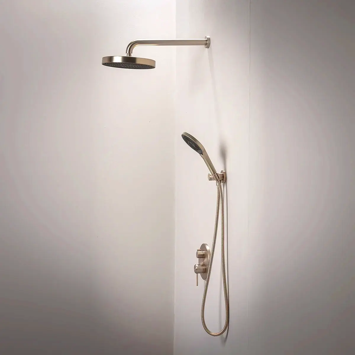 Composition mitigeur de douche encastrée, Champagne, Bruma 