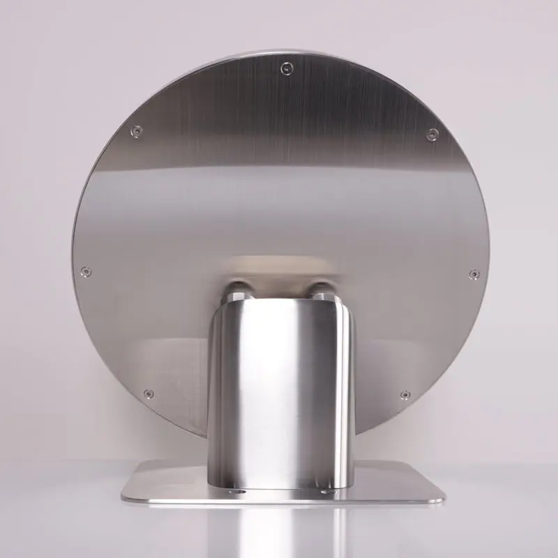 Douche thermostatique, ciel de douche ronde et buses, inox brossé Châtelet 