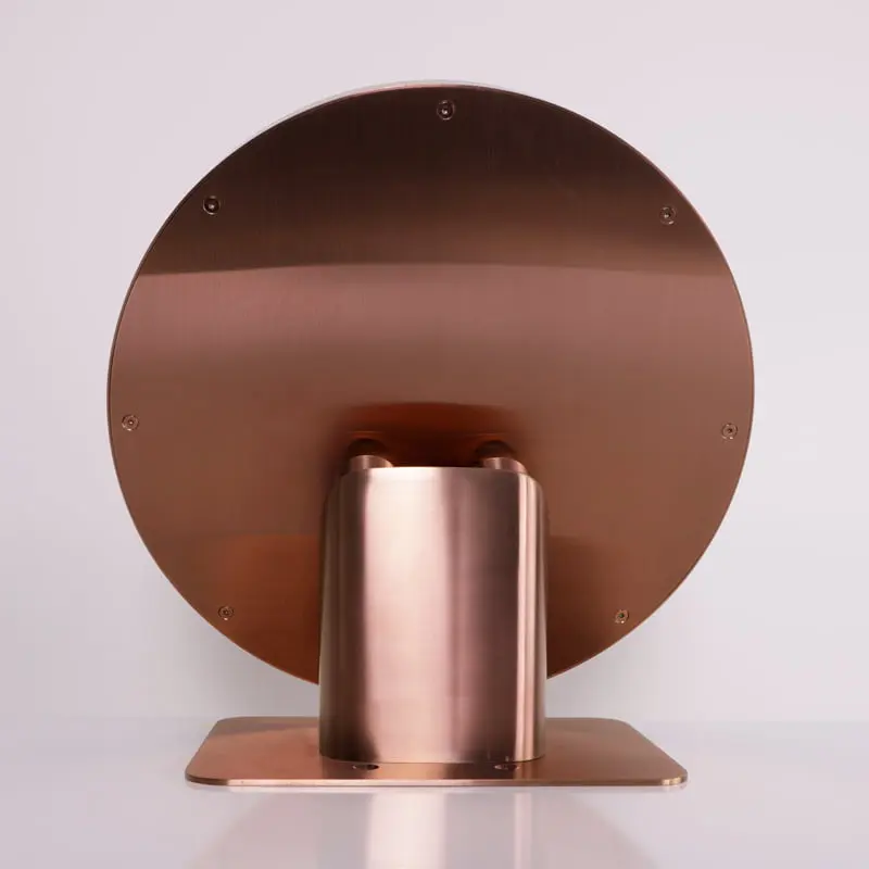 Douche thermostatique, ciel de douche cascade et pluie avec buses hydromassantes, doré rose brossé Châtelet