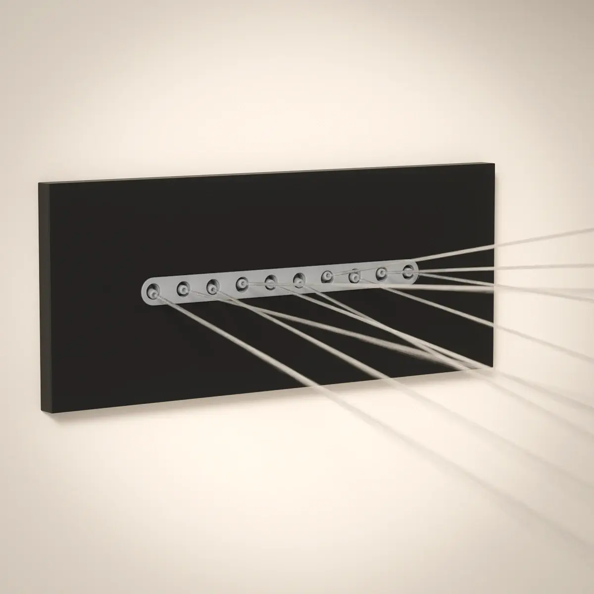 Douche thermostatique, ciel de douche cascade et pluie avec buses hydromassantes, noir brossé Châtelet