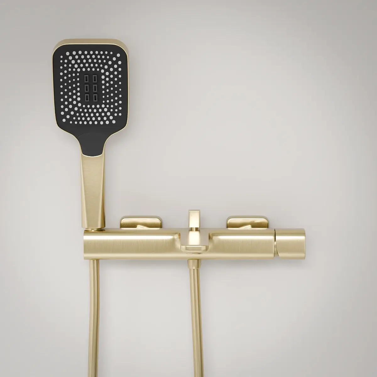 Deauville, Mitigeur Bain/Douche Mural Doré Brossé