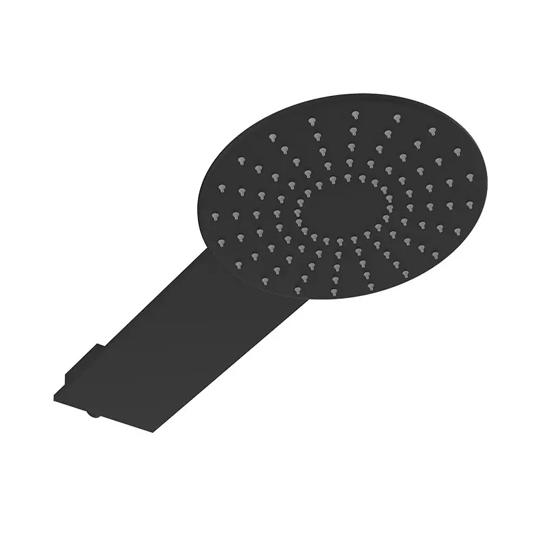 Composition de douche, Noir mat, manette Chrome et verre noir, Infinity Flow